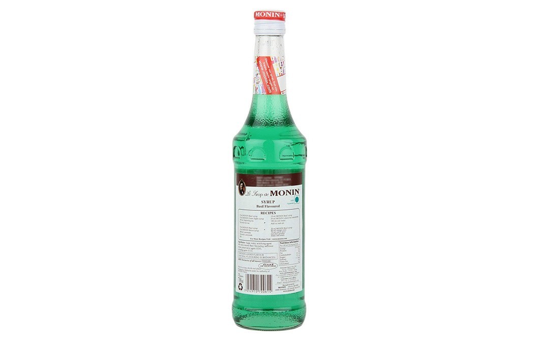 Monin Basil Syrup    Bottle  700 millilitre